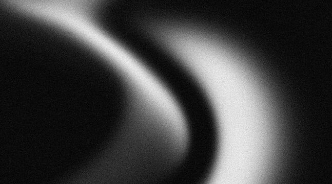 Abstract Black and White Grainy Fluid Wave Texture Background for Modern Design and Dark Aesthetic Cover