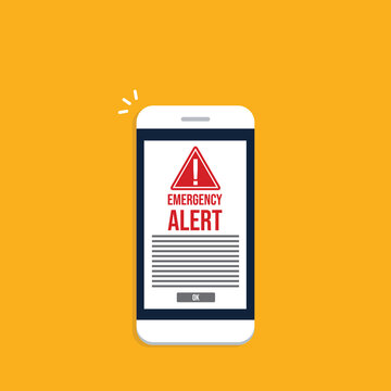 Mobile Emergency Warning App Interface