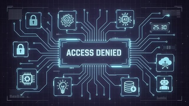 Access denied digital security circuit interface