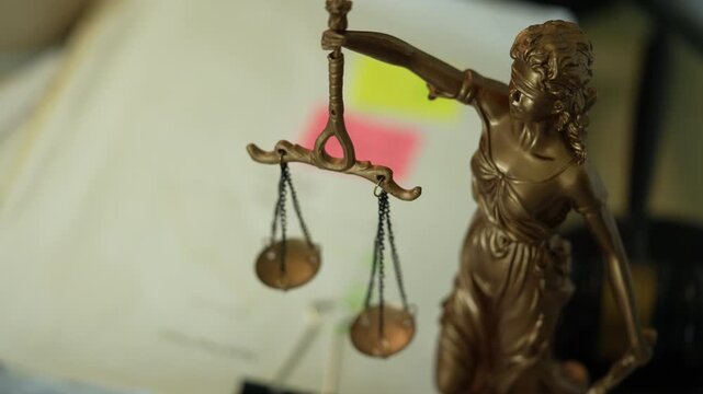 Lady Justice Statue Holding Scales Symbolizing Law and Legal System