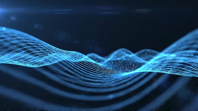 Data waves flow in a digital ocean of interconnected information, representing the complex landscape of modern networking and cloud storage solutions for global business infrastructure.