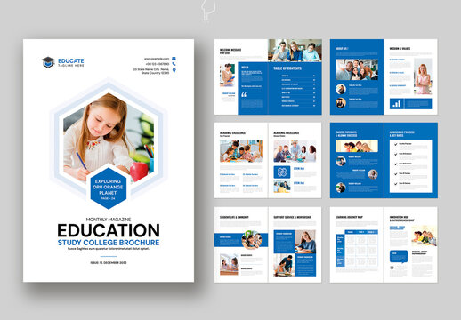 Education College Brochure Template Design