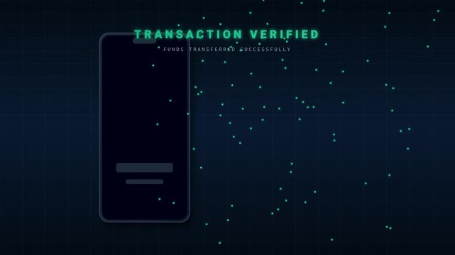 Phone Scanning Particle QR Code Digital Payment Verification