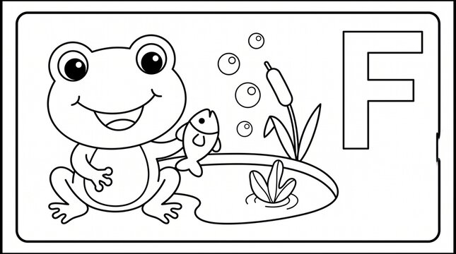 Cute animal alphabet coloring page collection featuring adorable original animals, letters A to Z, playful objects, simple activities, bold outlines, and clean compositions. Perfect for preschool lear