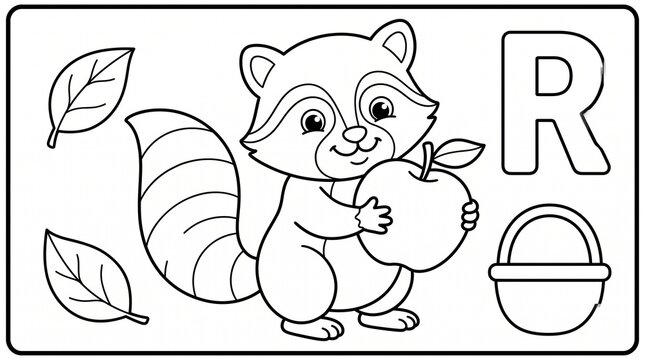 Cute animal alphabet coloring page collection featuring adorable original animals, letters A to Z, playful objects, simple activities, bold outlines, and clean compositions. Perfect for preschool lear