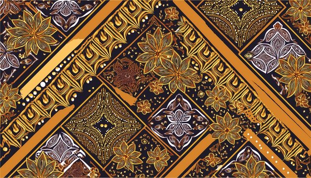 traditional malaysian batik pattern with intricate floral and geometric designs malaysia traditional clothes fashion