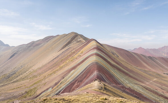  Minimalist Colorful Rainbow Mountain Landscape in Peru
