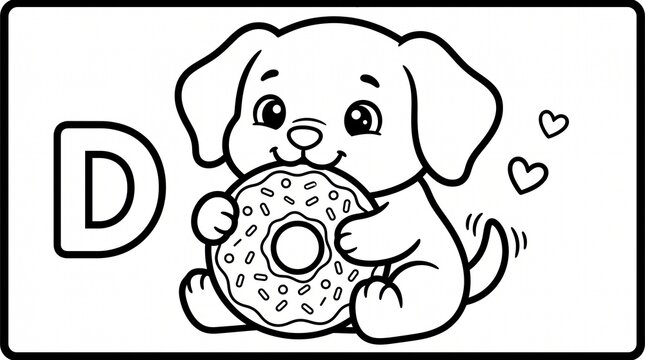 Cute animal alphabet coloring page collection featuring adorable original animals, letters A to Z, playful objects, simple activities, bold outlines, and clean compositions. Perfect for preschool lear