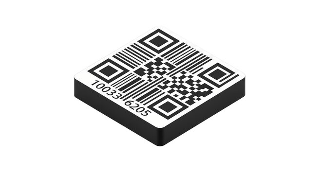 Modern isometric QR code graphic for rapid data sharing, illustrating quick response technology for digital information access and mobile scanning convenience