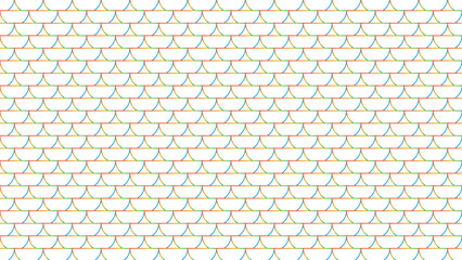 Geometric fish scale pattern minimal style pastel colors seamless vector background for modern textile design © Any