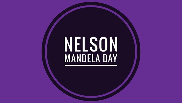 Nelson Mandela Day Typography Poster for Human Rights and Equality