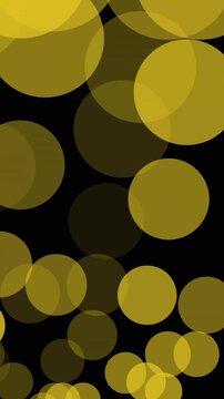 Animation of light spots over black background