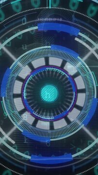 Animation of scope scanning over network of connections