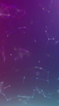 Animation of network of connections with numbers changing over covid cells