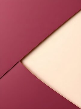 Burgundy and Ivory Sculptural Folded Paper Origami Abstract Background