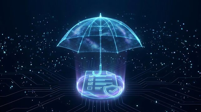 Digital umbrella protecting secure data document