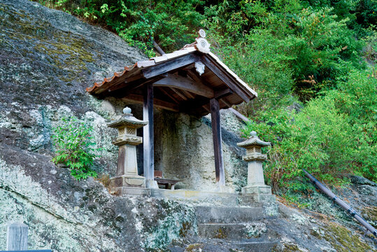 Small Roadside Shrine in Historic Iwami Ginzan Omori Town