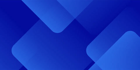 Fototapeta premium Abstract polygon blue gradient. Minimlaist banner modern shapes design