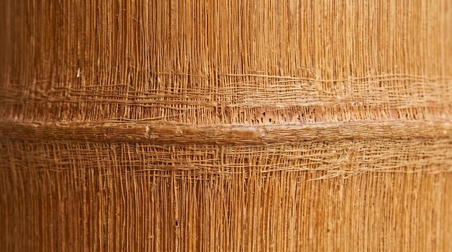 Woven natural fiber texture close up for rustic wallcovering, jute grasscloth and organic interior design projects