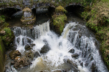 Fototapeta premium Waterfalls in a small river