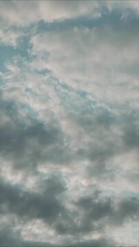 time-lapse a cloudy blue sky, great for travel or adventure themes