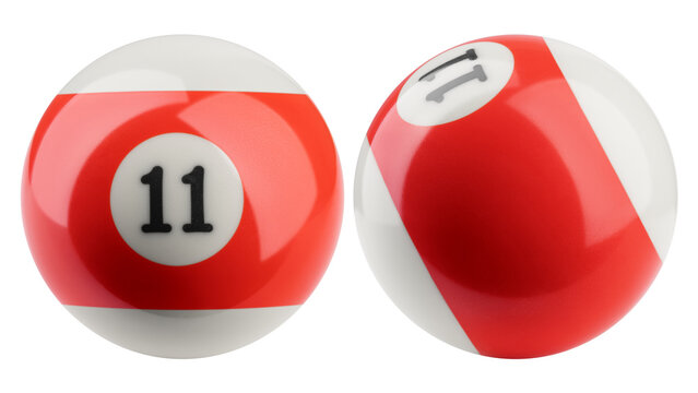 Billiard ball, pool, snooker, isolated, full depth of field