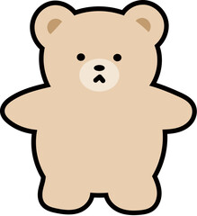 Naklejka premium Cute Bear Toy Illustration Collection