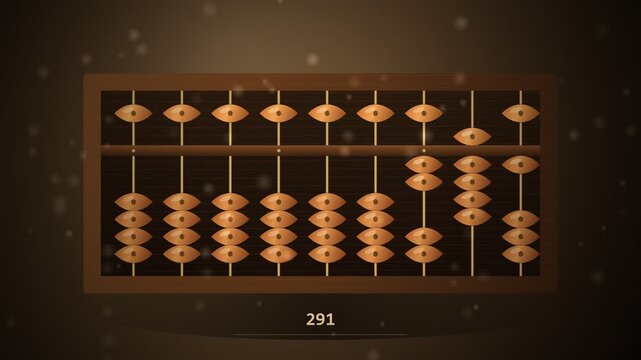 Abacus Counting Numbers Rising Total Animation