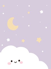 Fototapeta premium pastel kawaii background
