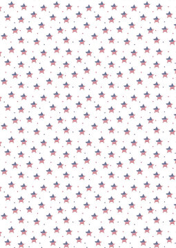 A4 USA star pattern design ideal for patriotic stationery cover and printable gift wrapping