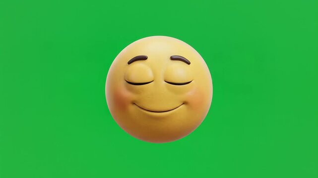 3d emoji character animation pack with diverse expressions on green screen