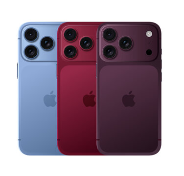 iPhone 18 Pro Series Concept &ndash; Futuristic Smartphone Design in Blue, Red and Purple