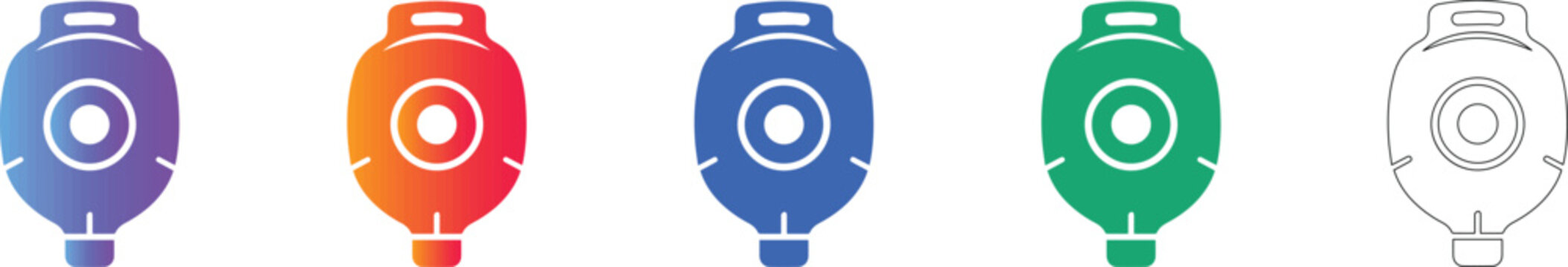 Professional Camera Equipment Icons