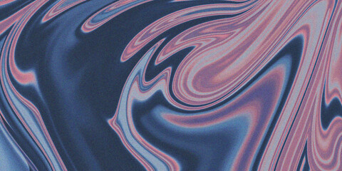 Vibrant trippy liquid marble texture gradient with grain noise background for modern psychedelic poster design prints. © SaHeD