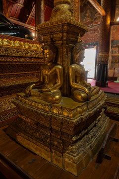 Wat Phumin, Nan Province, showcasing ornate Lanna temple art, golden decoration and sacred Buddhist heritage of Northern Thailand