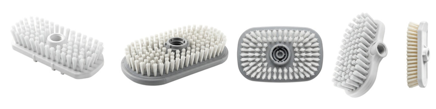 Set of scrub brushes for power drill