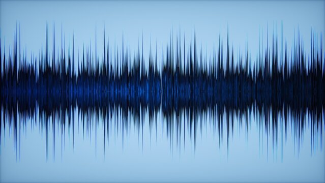 sound sonogram abstract blue background