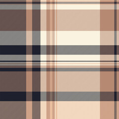 Naklejka premium Elegant plaid pattern in neutral earth tones. Versatile textile design for fashion, interiors, and graphic design. Cozy, traditional, and visually appealing texture.