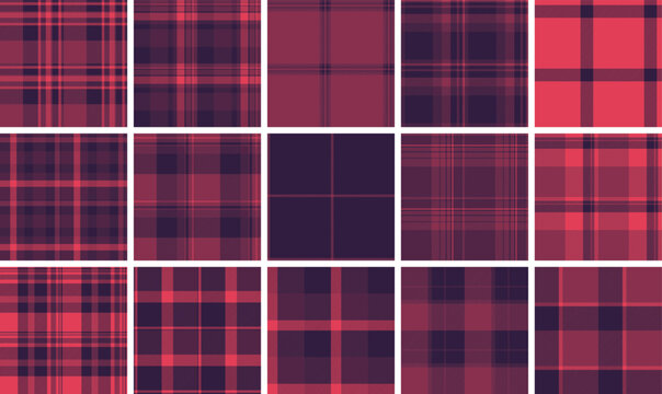 This vibrant purple and red plaid pattern features a seamless, classic tartan design. Ideal for cozy winter fashion, festive gift wrap, or stylish digital backdrops and textiles.