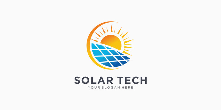Solar Tech Logo Design