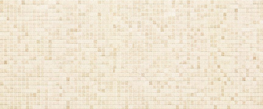 Ivory micro mosaic tiles delicate neutral wall texture