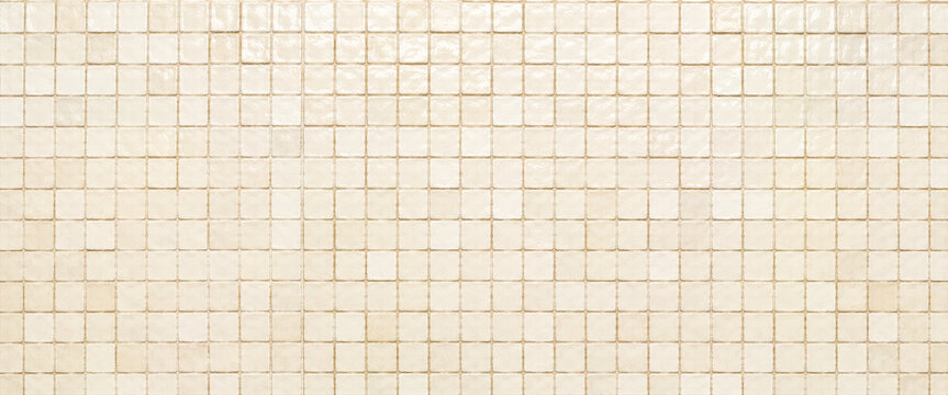 Warm cream grid tiles classic square mosaic texture