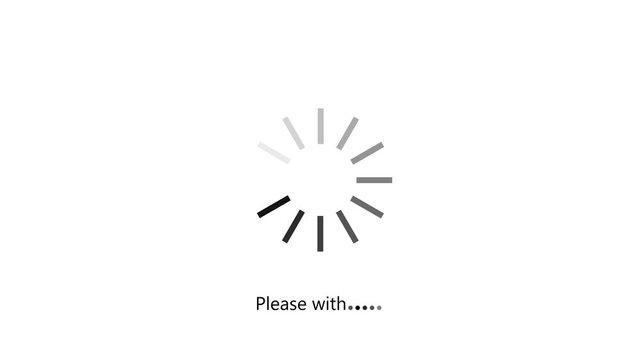 Please Wait&hellip; Loading Screen | Realistic Loading & Buffering Animation | Spinning Loader | Black Background