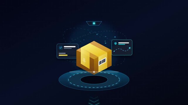 Digital Logistics and Smart Package Delivery Concept