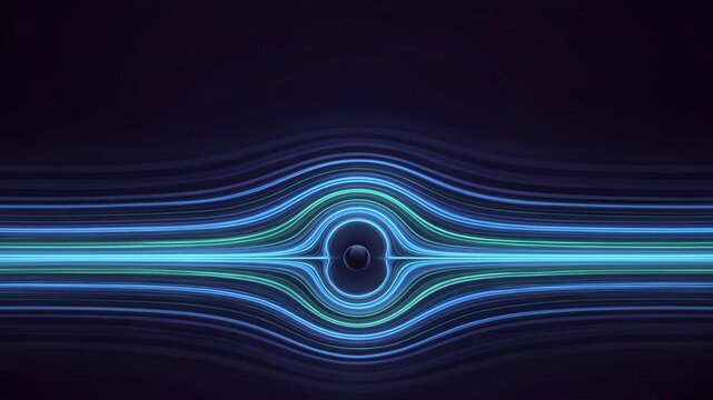 abstract light waves creating a dynamic motion background for digital design