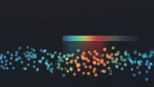 colorful bokeh lights creating a vibrant abstract background for design projects