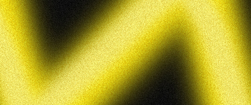 Yellow zig zag line glowing gradient background on black noise textured dark header for backdrop, website banner or digital wallpaper design