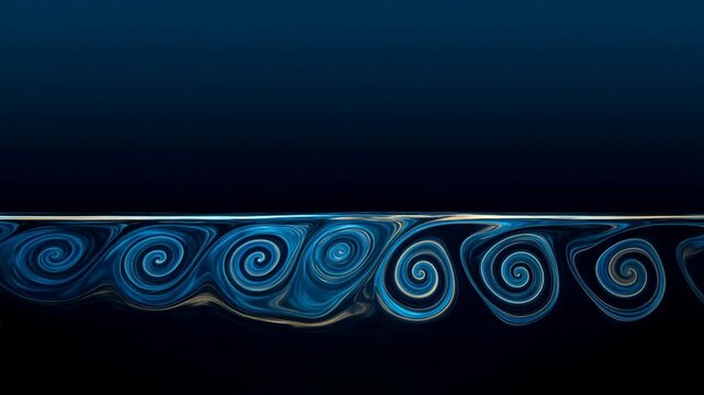 abstract swirling blue patterns in motion for artistic backgrounds and designs