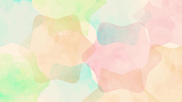 Subtle Slow Hand Drawn Abstract Background - colorful watercolor