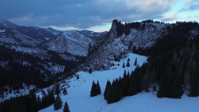 Morning sky over Tatra Mountains